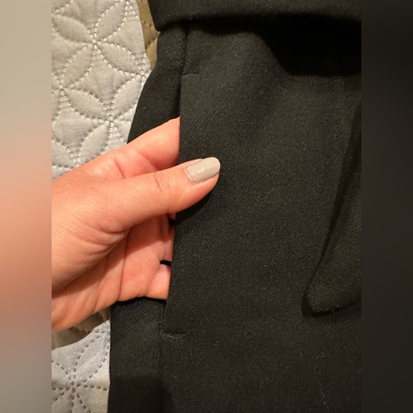 NWT Banana Republic Tie Waist Wrap Coat with Wood Hanger - Picture 12 of 13